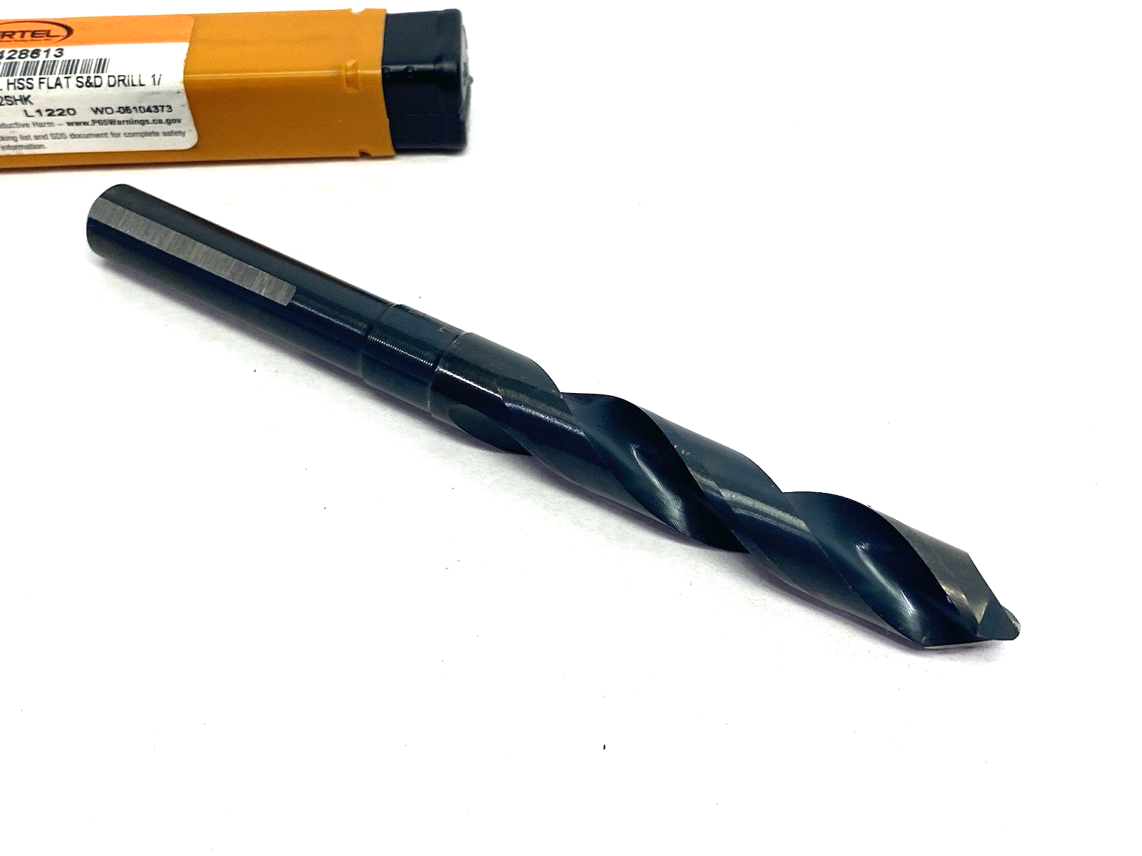 77428613 | Hertel Reduced Shank Drill Bit: 9/16" Dia, 1/2" Shank Dia, 118 Point - New – Open box - Maverick Industrial Sales