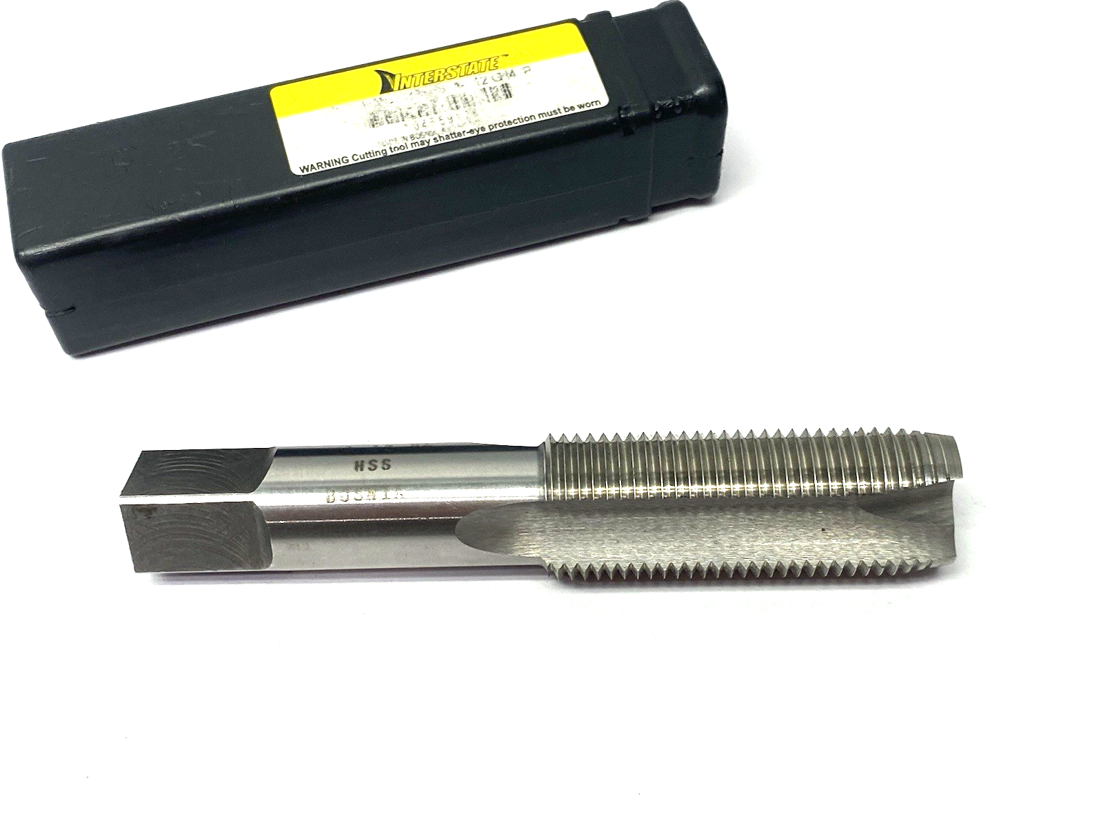 04559126 | Interstate Spiral Point Tap: 1-12 UNF, 3 Flutes, Plug Chamfer, 3B Class - Used - Maverick Industrial Sales