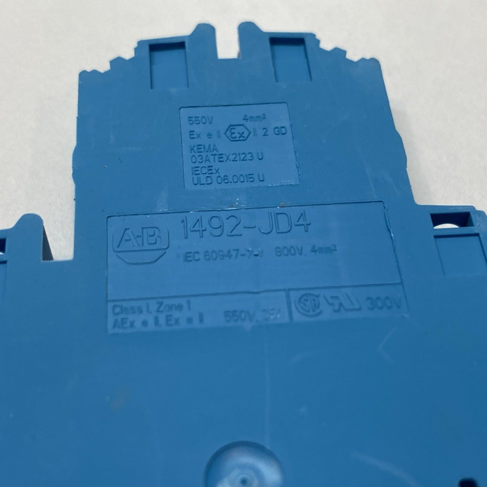 Allen Bradley 1492-JD4-B Ser A Feed Through Terminal Block Blue LOT OF 12 - Maverick Industrial Sales