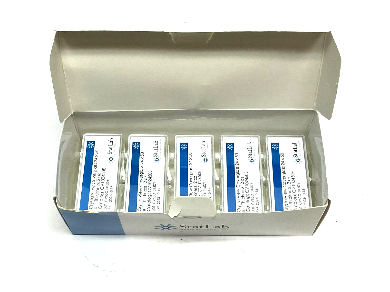 StatLab CV102450E Coverglass 24 x 50mm PKG OF 5 - Maverick Industrial Sales