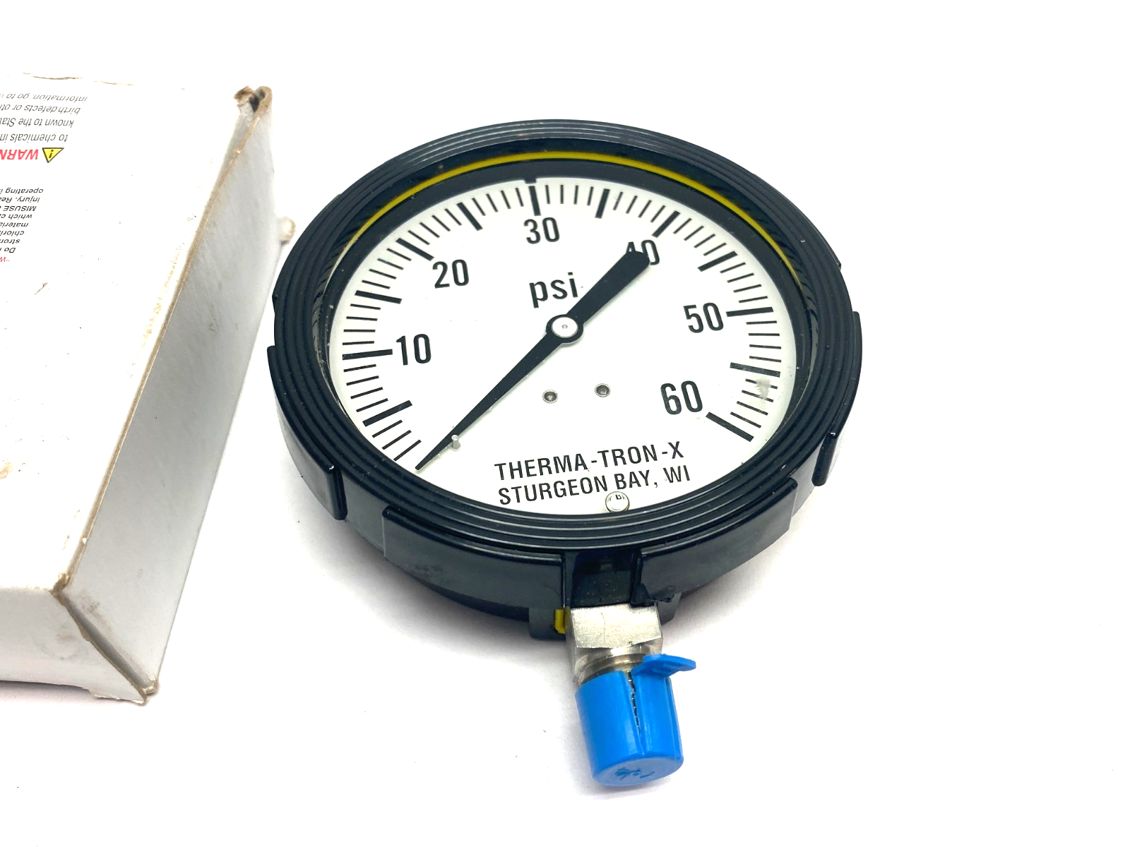 Therma Tron X LFS312-60-PSI-G-IV1 SPAN Pressure Gauge 0-60psi 3.5" Dia - New – Open box - Maverick Industrial Sales