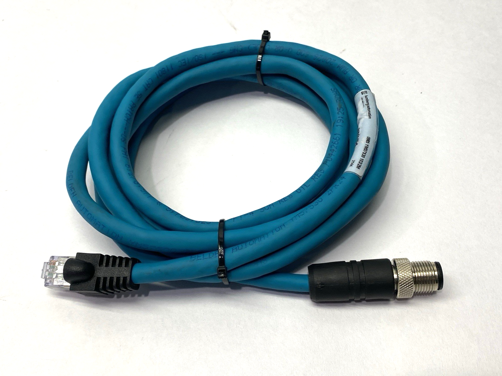 0985 YM57530 103/2M | Lumberg Automation Ethernet Cordset M12M to RJ45M 900004148 - Used - Maverick Industrial Sales