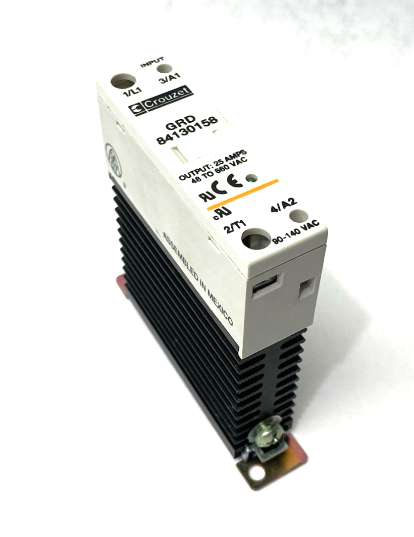 Crouzet GRD 84130158 Solid State Relay SCR Output 22.5mm, DIN Rail Mount - Maverick Industrial Sales