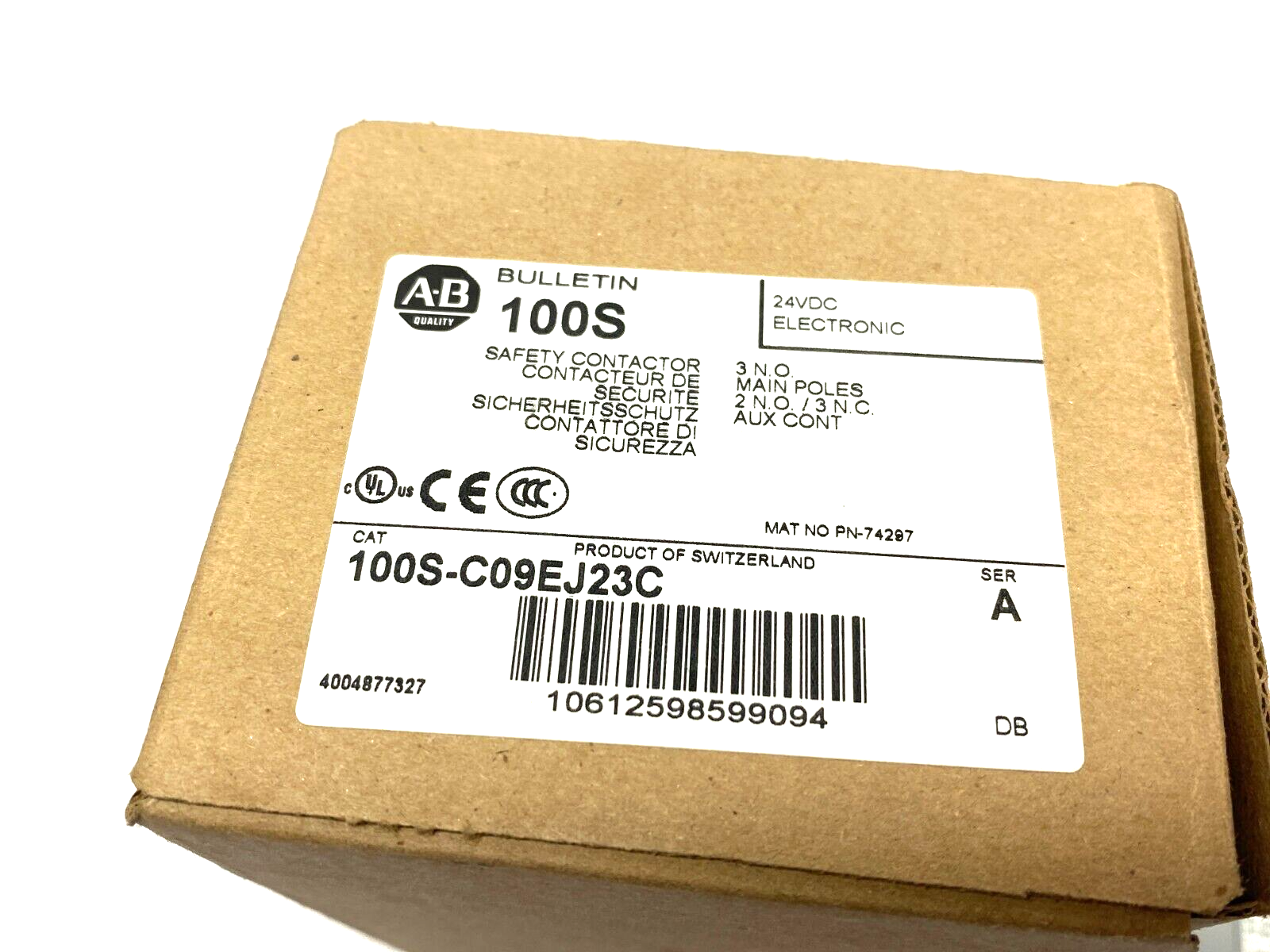 Allen Bradley 100S-C09EJ23C Ser. A Guardmaster Safety Contactor 2 NO, 3 NC - Maverick Industrial Sales
