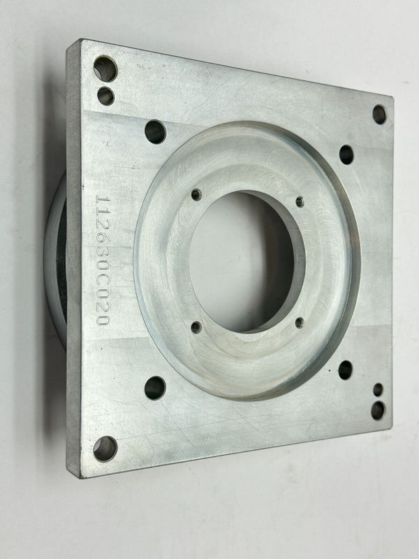 112630C020 Bracket 8-1/8 x 8-1/8" Plate 6-1/2" Circle Diameter 3-1/8" Opening - Maverick Industrial Sales