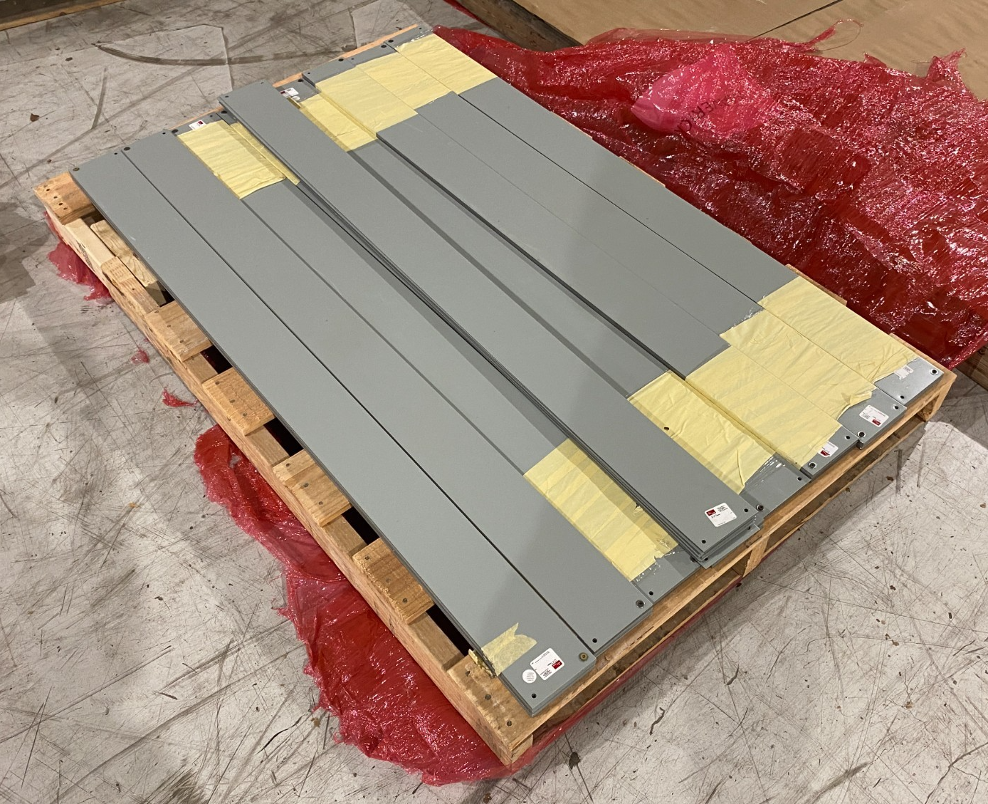 Hoffman F66B560 Bracket Mount Barrier, 2 or 3 Compartment Gray Steel LOT OF 80 - Maverick Industrial Sales