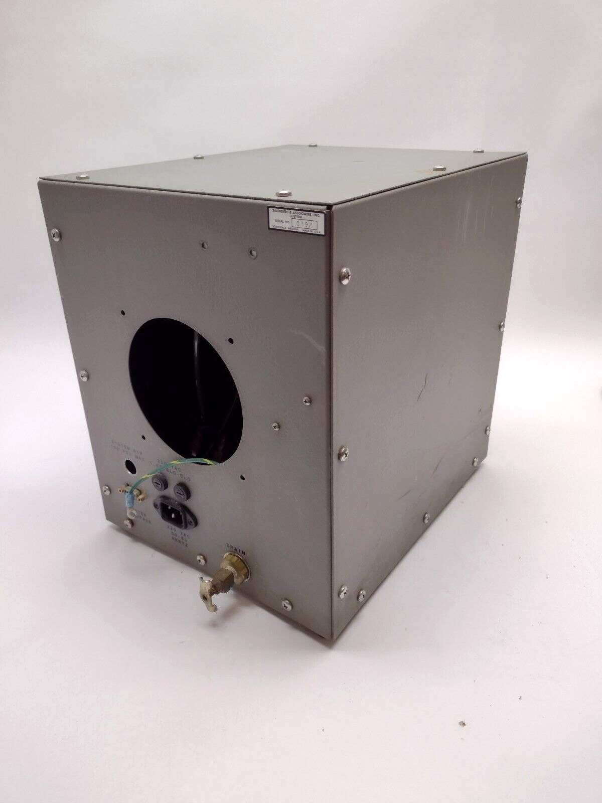 Saunders & Associates 55B Water Cooling Vacuum Chamber 220VAC - Maverick Industrial Sales