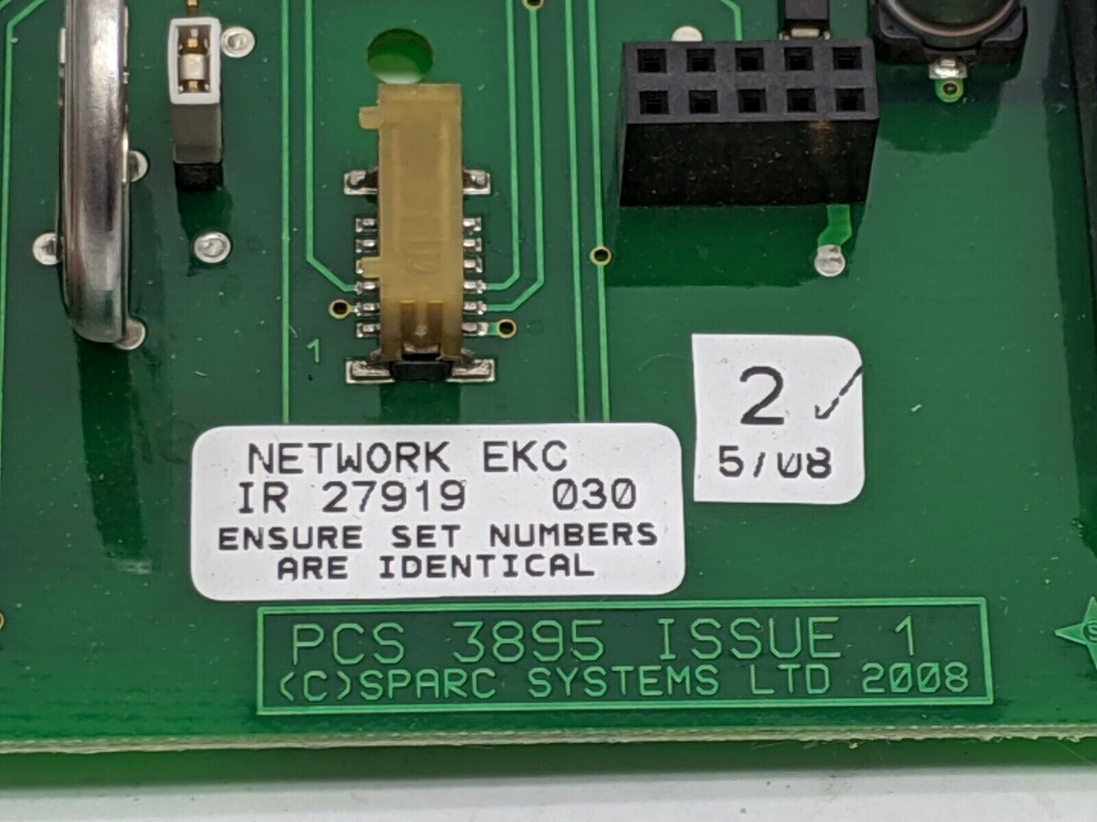 PCS 3895,IR 27919 | Sparc Systems PCS 3895 IR 27919 Automated Counter Network Card PCB - Used - Maverick Industrial Sales