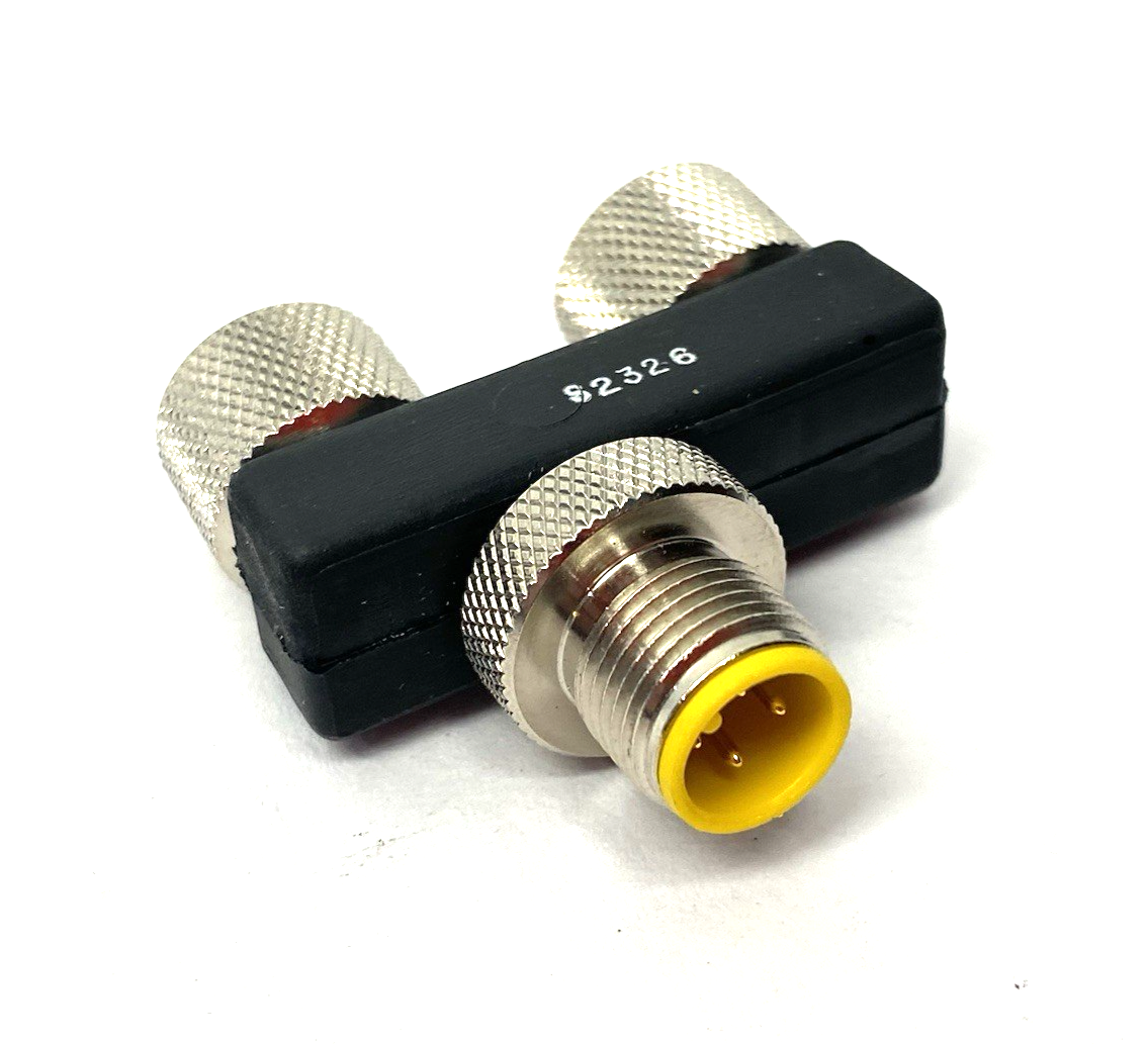 Lumberg ASBS 2 M12-S2326 Y-Shape Micro Splitter Connector M12 4-Pin 600000113 - Maverick Industrial Sales