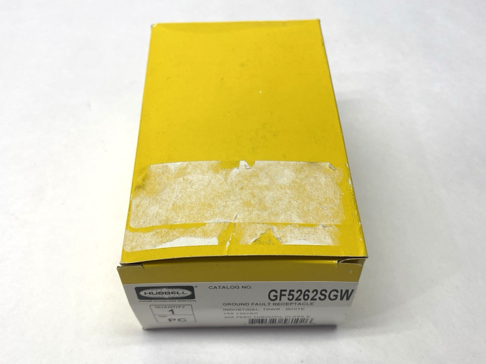 Hubbell GF5262SGW Ground Fault Receptacle Tamper/Weather Resistant 15A 125VAC - Maverick Industrial Sales