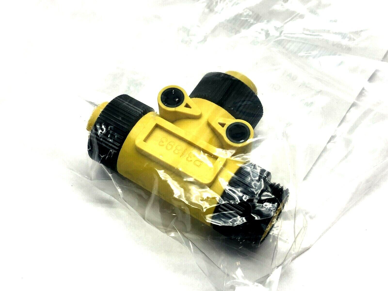 Murr Elektronik 7700-A4T01-0000000 Mini (7/8) 4 Pole Tee Male (Ext)/2x Female - Maverick Industrial Sales