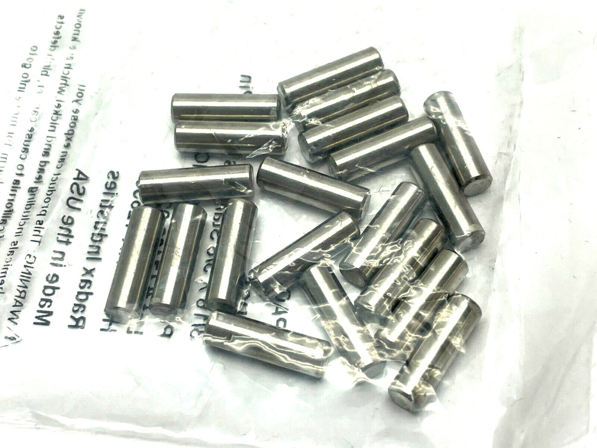 18-8 Stainless Steel Dowel Pin 3/16" Diameter 5/8" Long PKG OF 40 - Maverick Industrial Sales