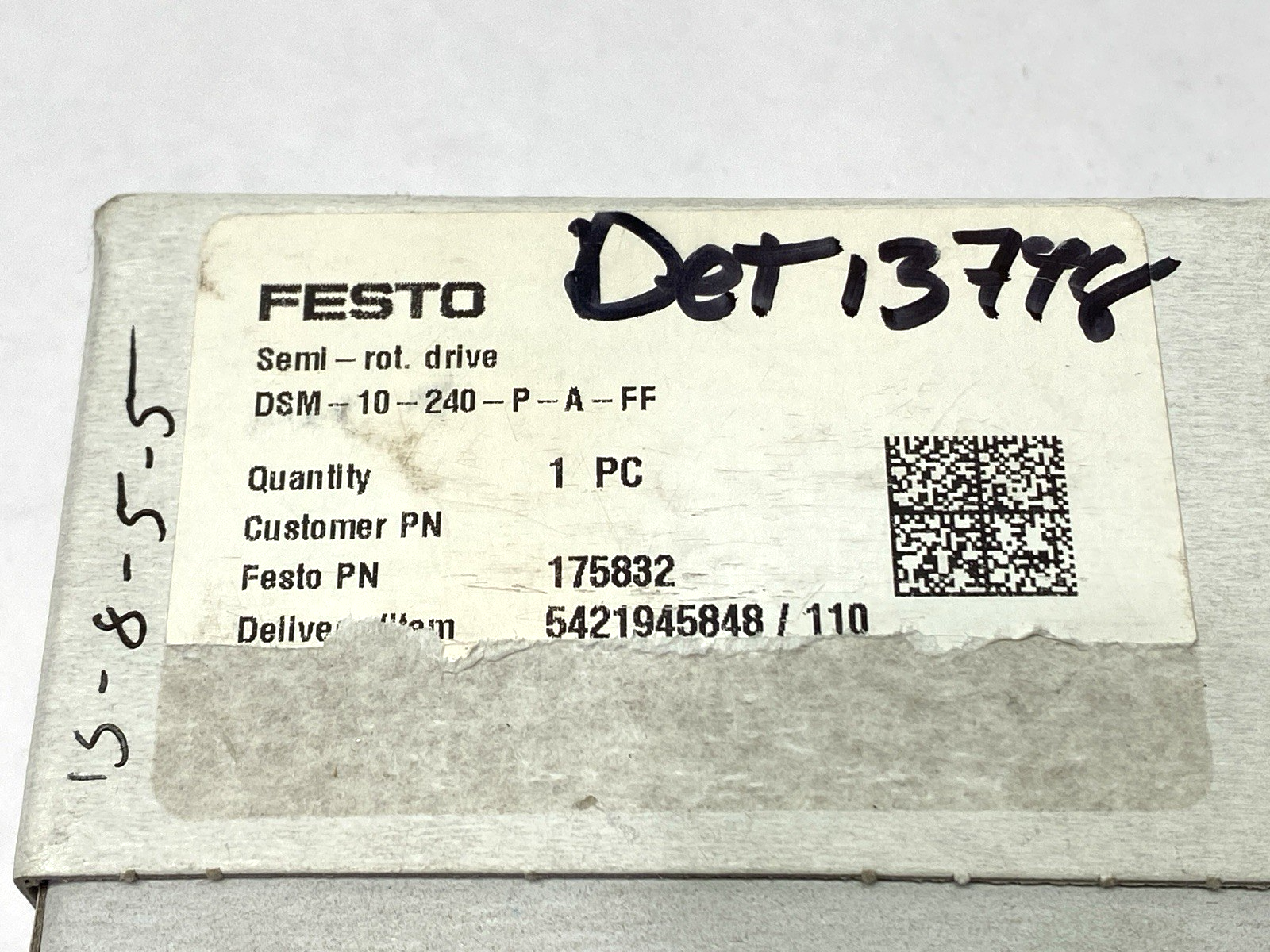 Festo DSM-10-240-P-A-FF Semi-Rotary Drive 175832 - Maverick Industrial Sales