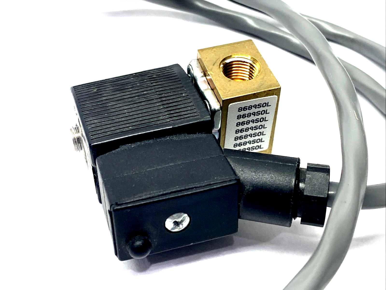 6011 A 1/16 FPM B | Burkert Solenoid Valve 1/8" NPT 87 PSI 24VDC 4W - Used - Maverick Industrial Sales