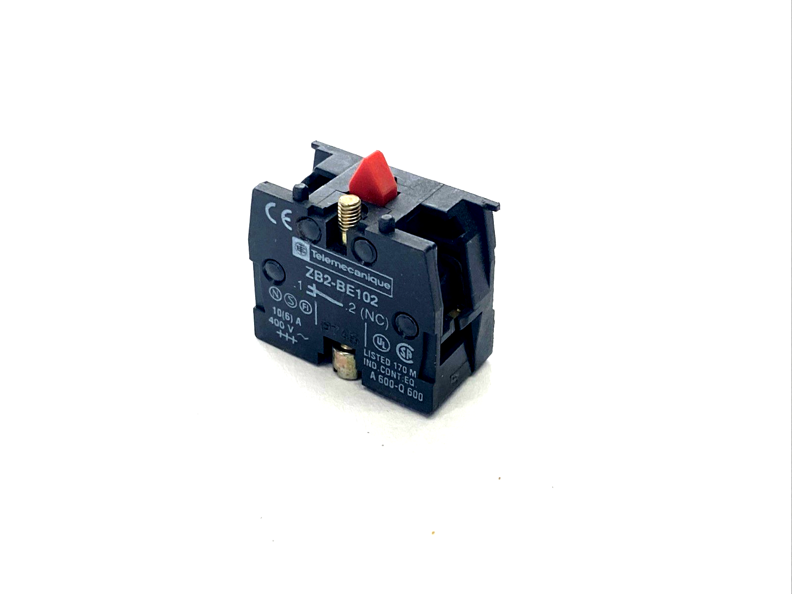 Telemecanique ZB2-BE102 Single Contact Block For 22mm Pushbutton 1NC 6A LOT OF 5 - Maverick Industrial Sales