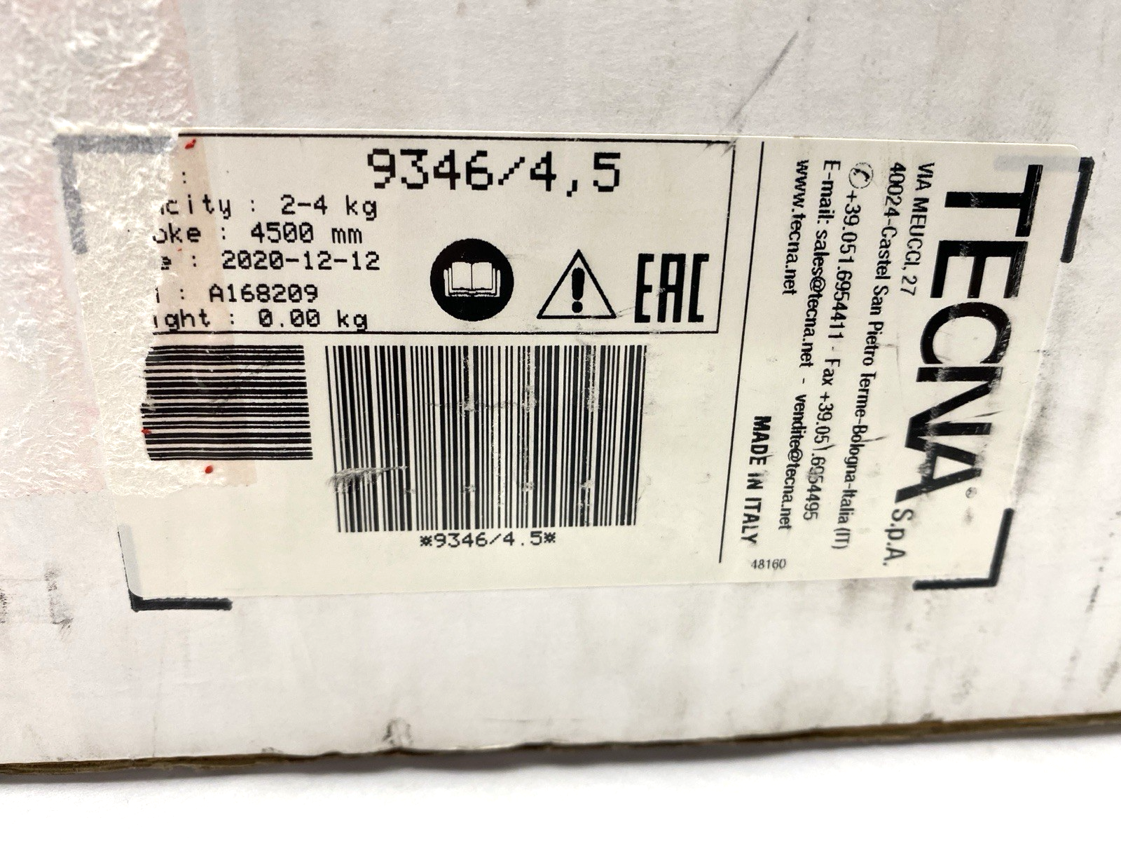 Tecna 9346/4,5 Tool Balancer 2-4kg 4500mm - Maverick Industrial Sales