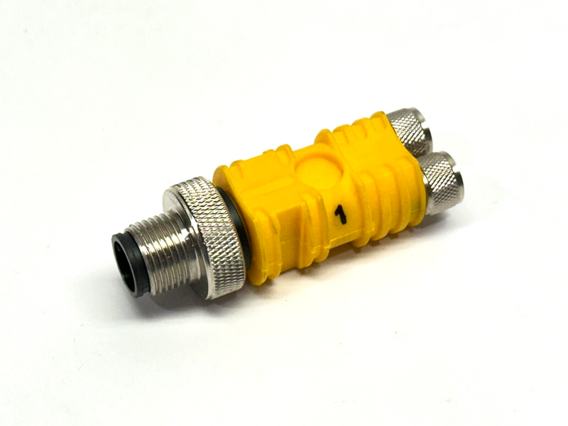 Turck VBRS 4.4-2SKM 3 Actuator Sensor Splitter Male M12 4-Pin 2x Female M8 3-Pin - Maverick Industrial Sales