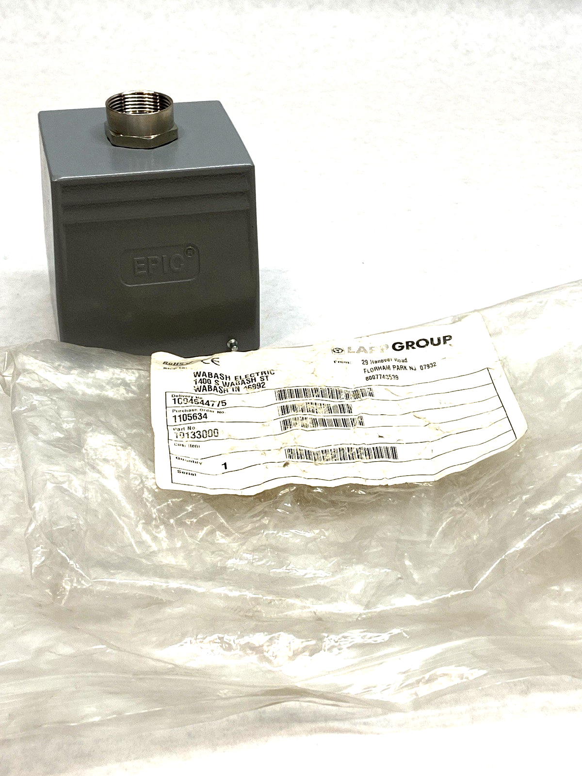 H-B 32 TG | EPIC 10133000 Hood Top Entry PG21 Cable Entry 2-Lever Housing - New – Open box - Maverick Industrial Sales