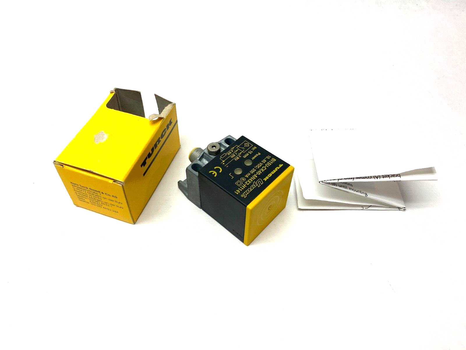 Turck Bi15U-CK40-AN4X2-H1141 uprox 40mm Inductive Cube Sensor 10-65VDC - Maverick Industrial Sales