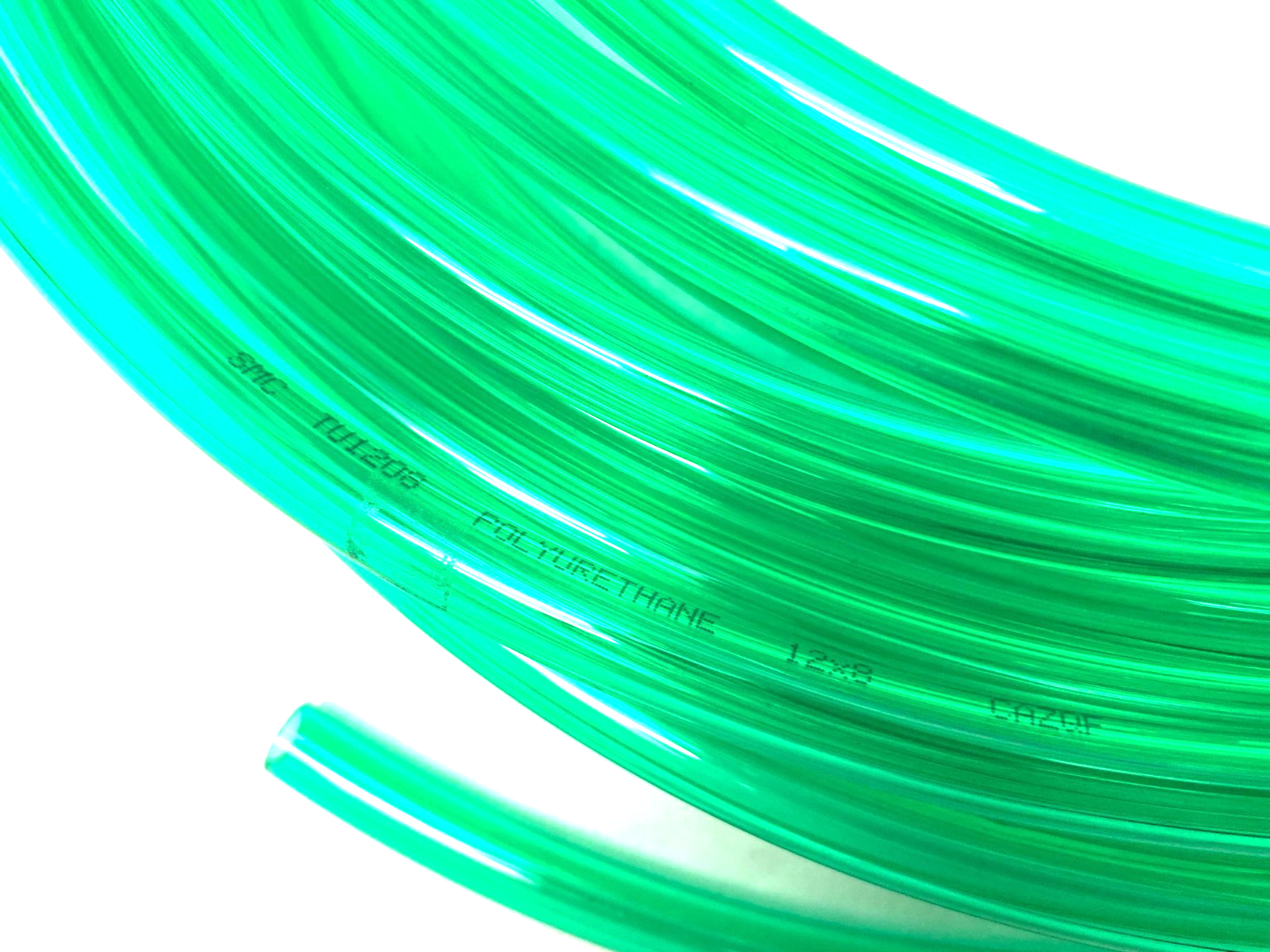 SMC TU1208G2-20 Polyurethane Tubing Green, 12mm LOT OF 3 POUNDS - Maverick Industrial Sales
