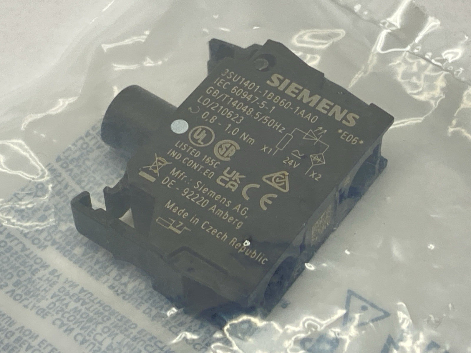 3SU1401-1BB60-1AA0 | Siemens LED Module White for Front Plate Mounting 24V - New - Maverick Industrial Sales