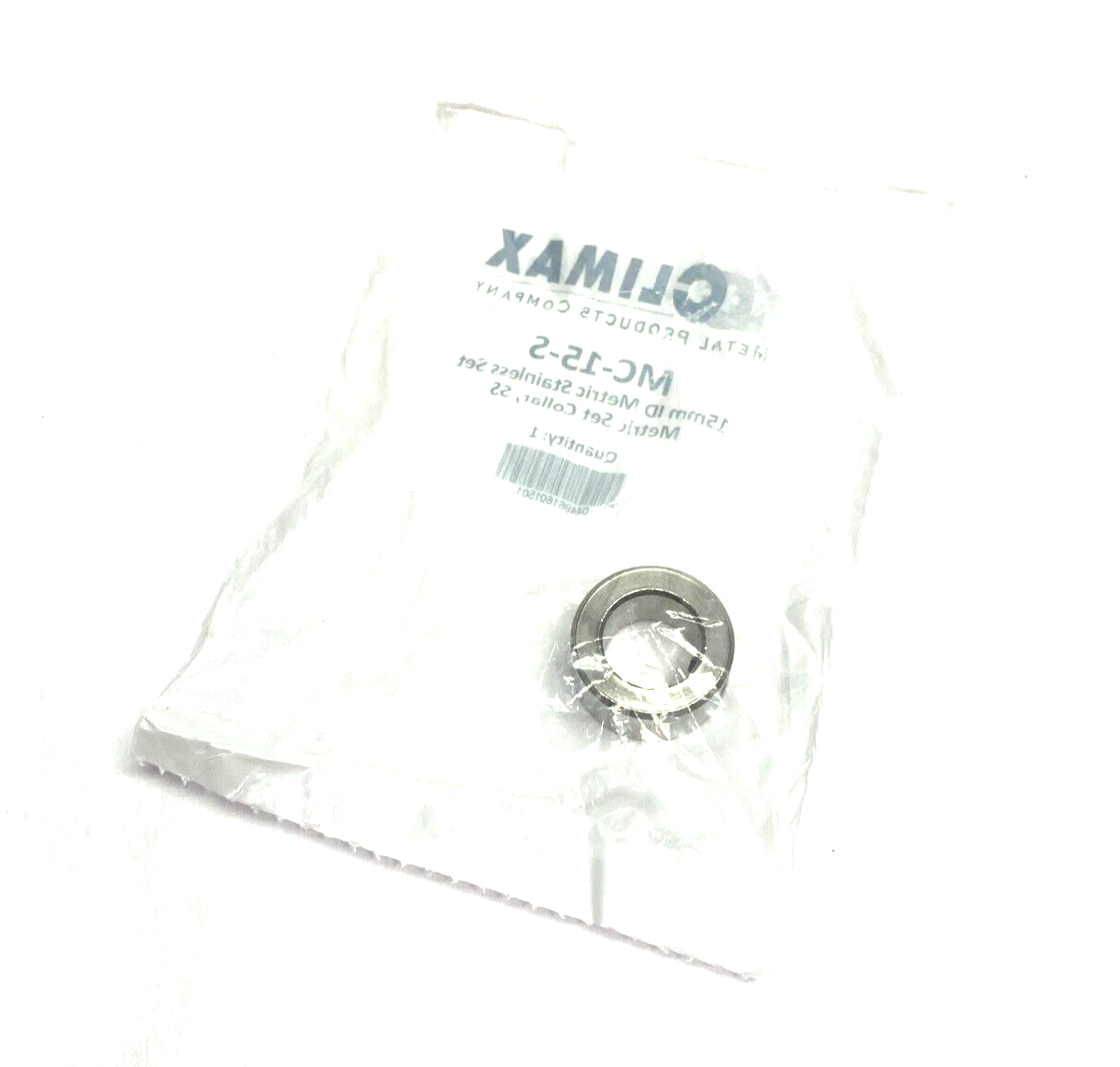 Climax MC-15-S Stainless Steel Metric Set Collar 15mm ID - Maverick Industrial Sales