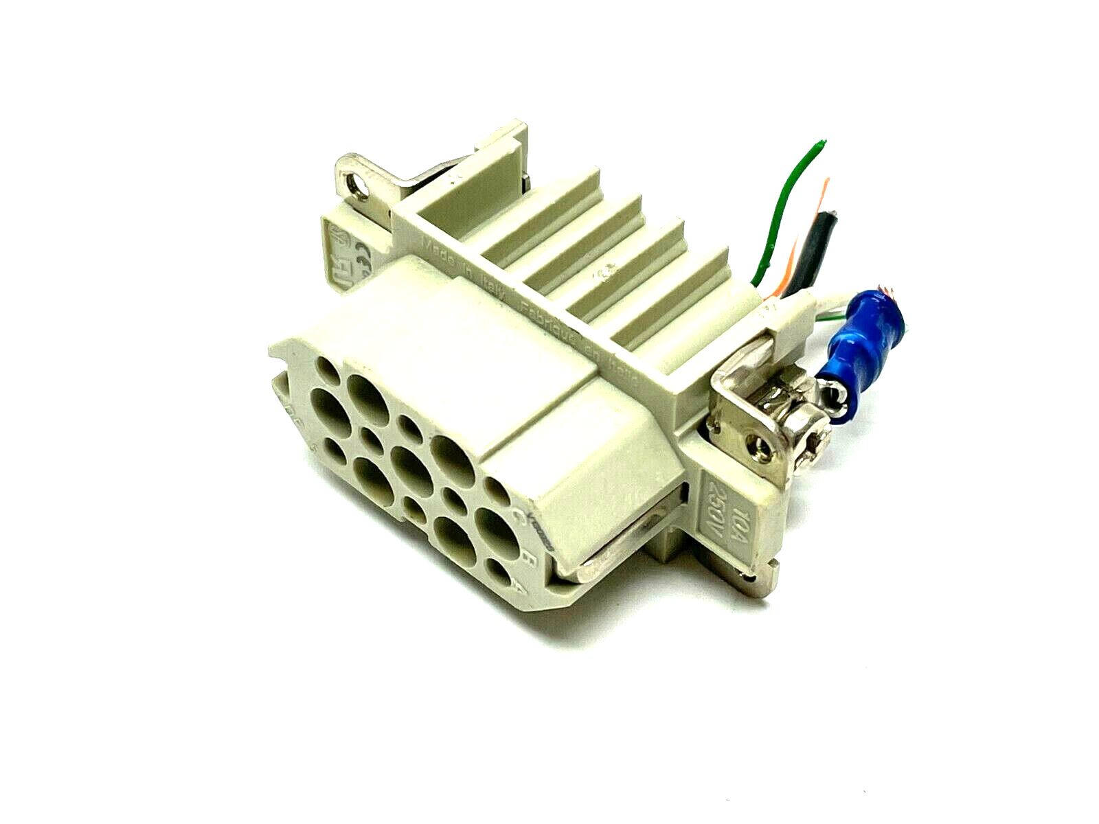 ILME CDF 15 Female Insert Crimp Connection 15 poles + PE 10A 250V 4kV LOT OF 2 - Maverick Industrial Sales