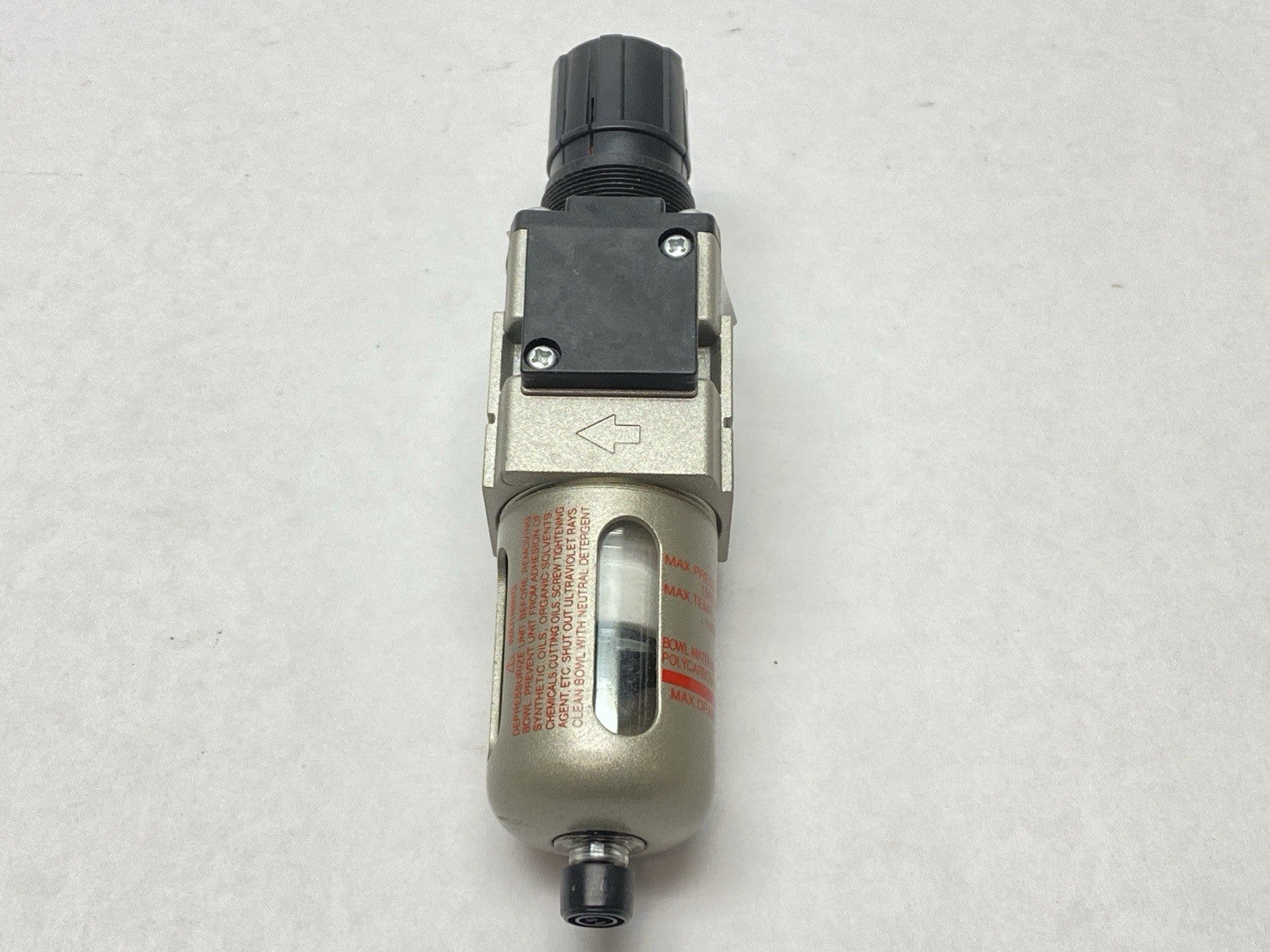AW20K-N02-1CZ-B-X34US30-100 | SMC Pneumatic Filter Regulator Restricted 3-30psi - New – Open box - Maverick Industrial Sales