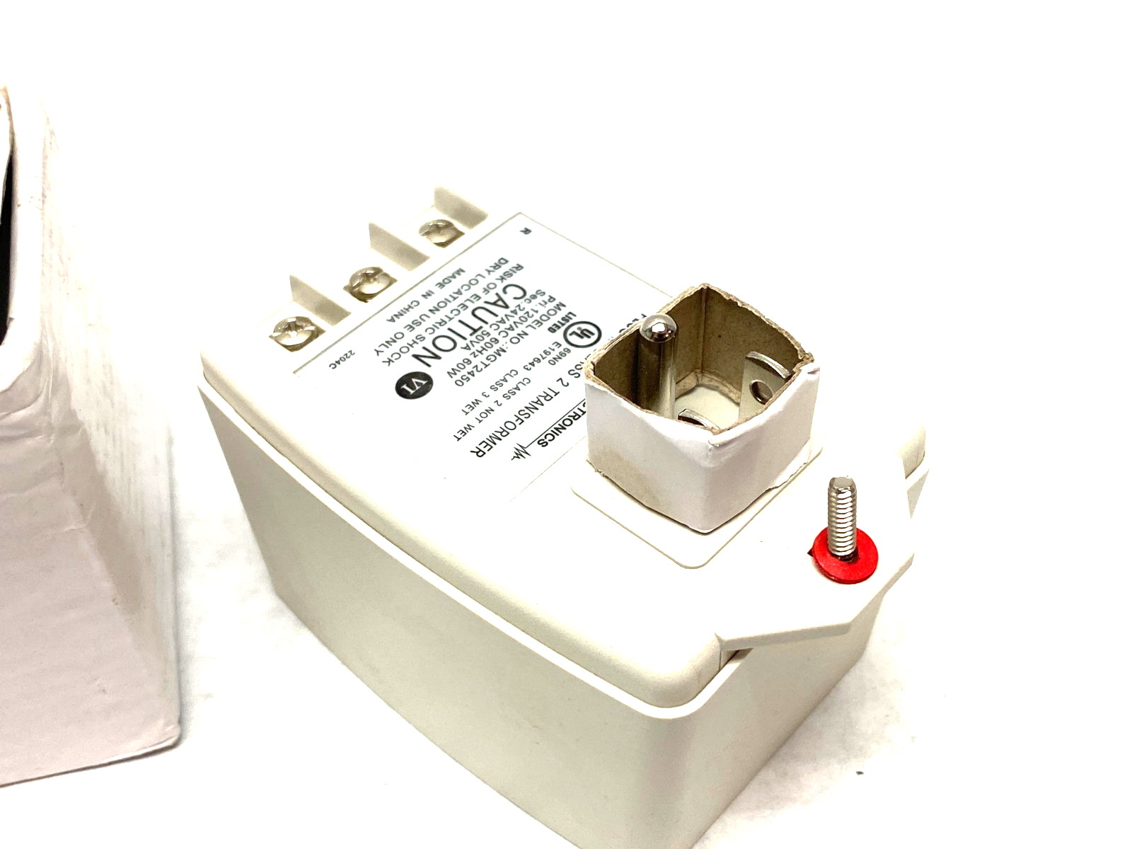 MG Electronics MGT2450 Plug-In Transformer Adapter, 24VAC - Maverick Industrial Sales