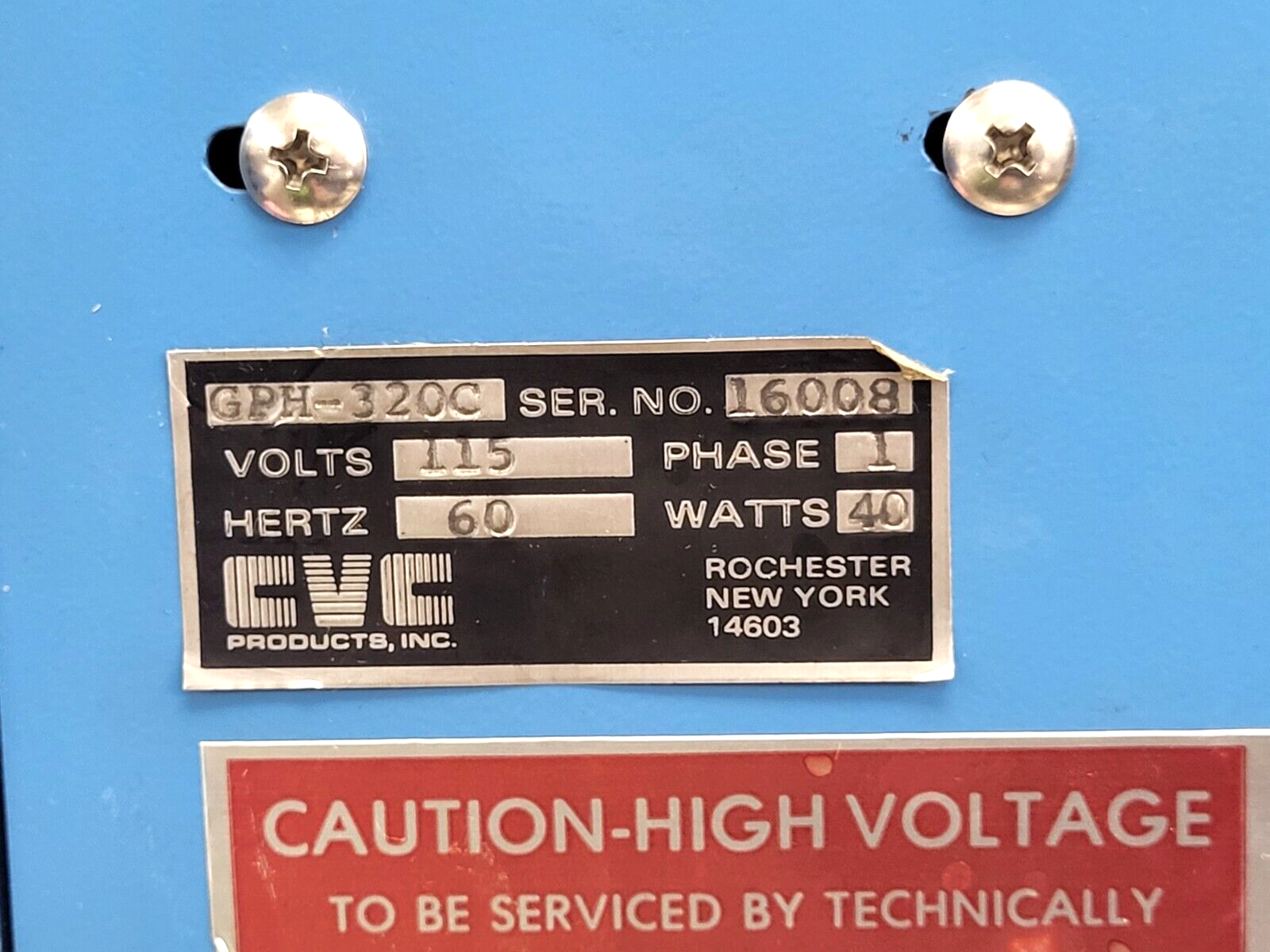 CVC Products GPH-320C Penning Type Vacuum Gauge 115V 40W 60Hz - Maverick Industrial Sales