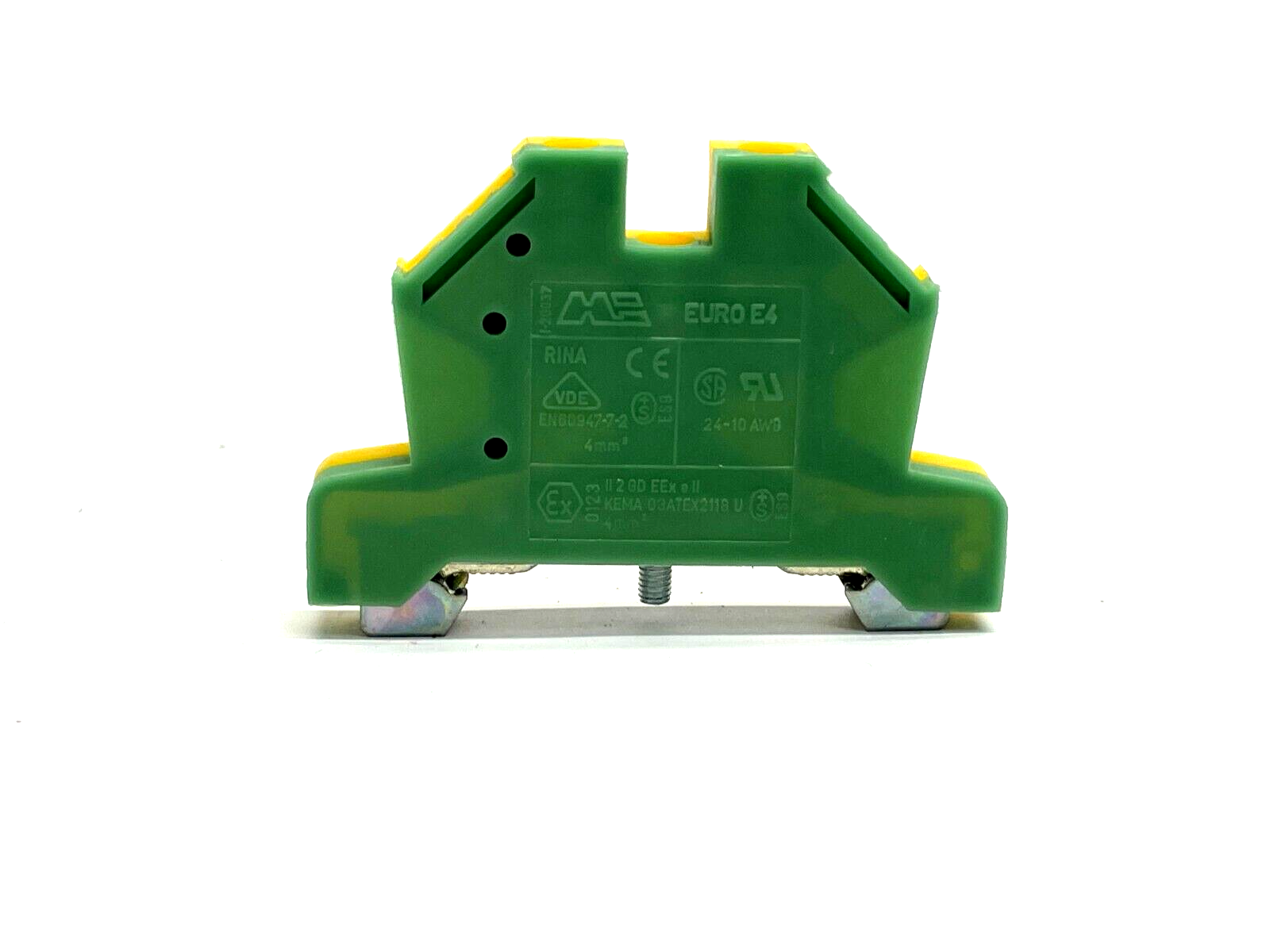 Morsettitalia EURO E4 Earth Terminal Block 43454 LOT OF 10 - Maverick Industrial Sales
