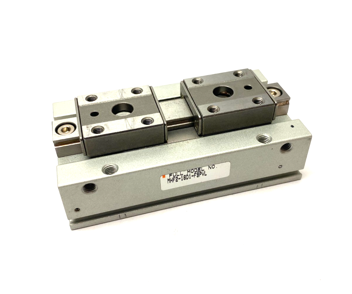 MHF2-16D1 | SMC Low-Profile Pneumatic Gripper, 2-Finger, 16mm Stroke Per Jaw - Used - Maverick Industrial Sales