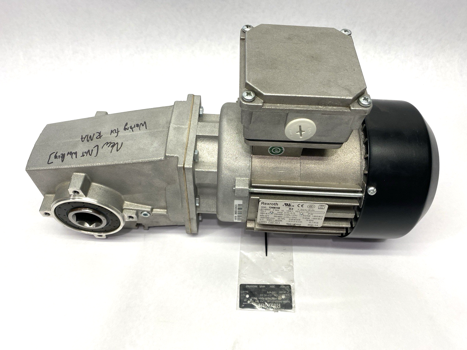 Bosch Rexroth 3842554300 Gearmotor GKR04-2MHGR-071-4b 13496159 3PH GKM16-3 - Maverick Industrial Sales