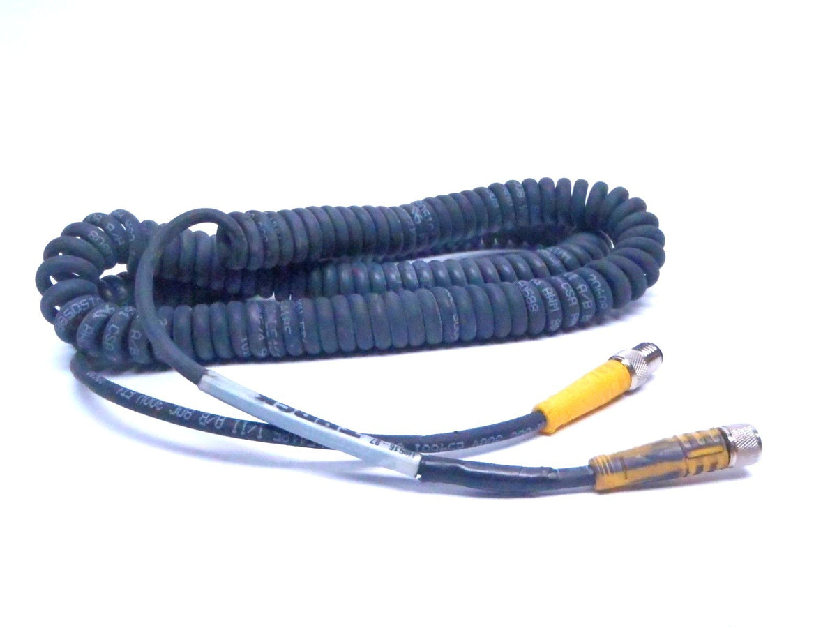 U2516-87 | Turck PKG PKG 3M-3-PSG 3M/S90-SP M8 Male/Female Spiral Cordset - Maverick Industrial Sales