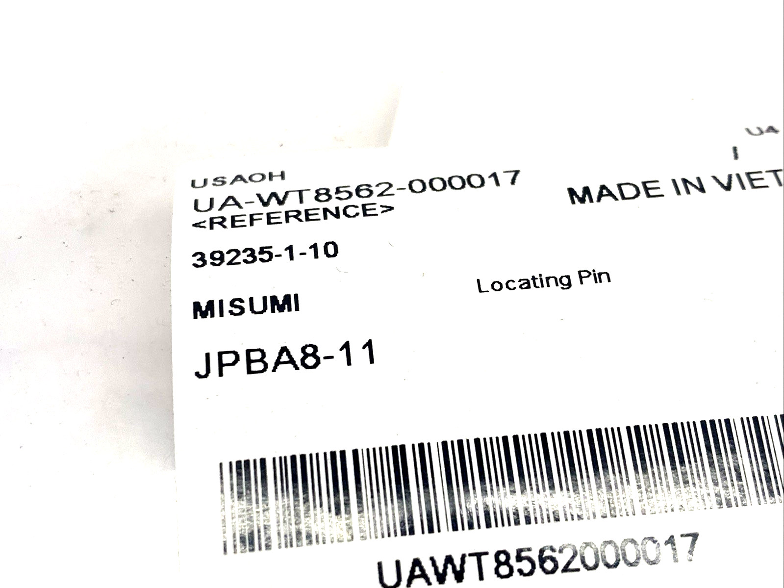 MiSUMi JPBA8-11 Large Head Locating Pin 11mm Position Side 8mm Mount Side 2-PACK - Maverick Industrial Sales