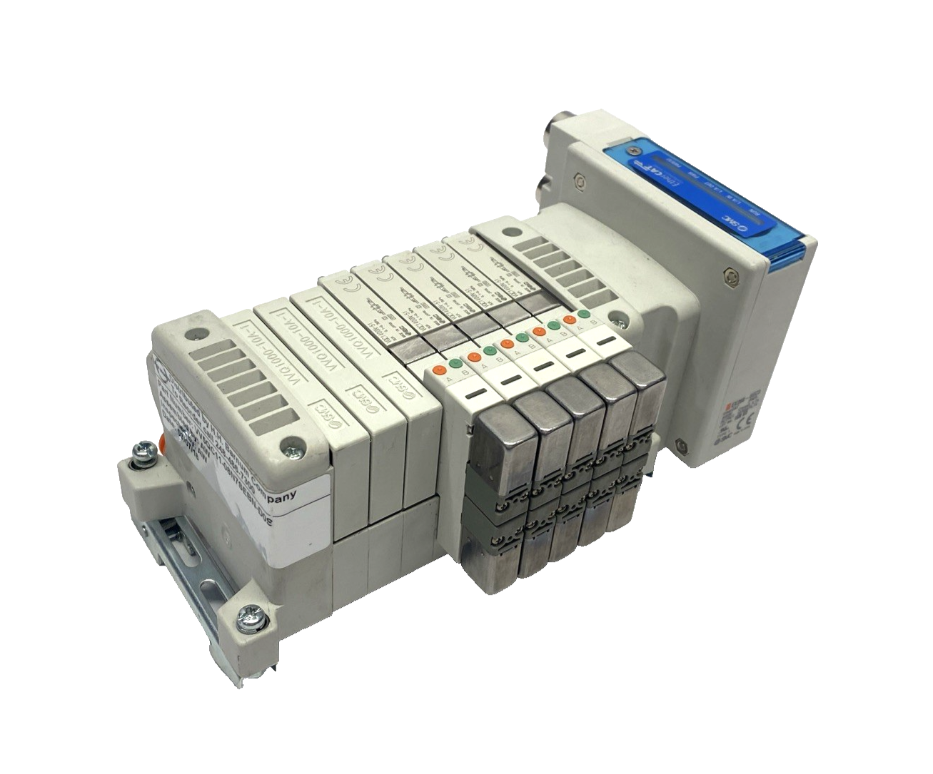 SMC VV5QC11-08N7SEBN-D0S Solenoid Valve Manifold 5-Valves, 8-Station VQC1400N-51 - Maverick Industrial Sales