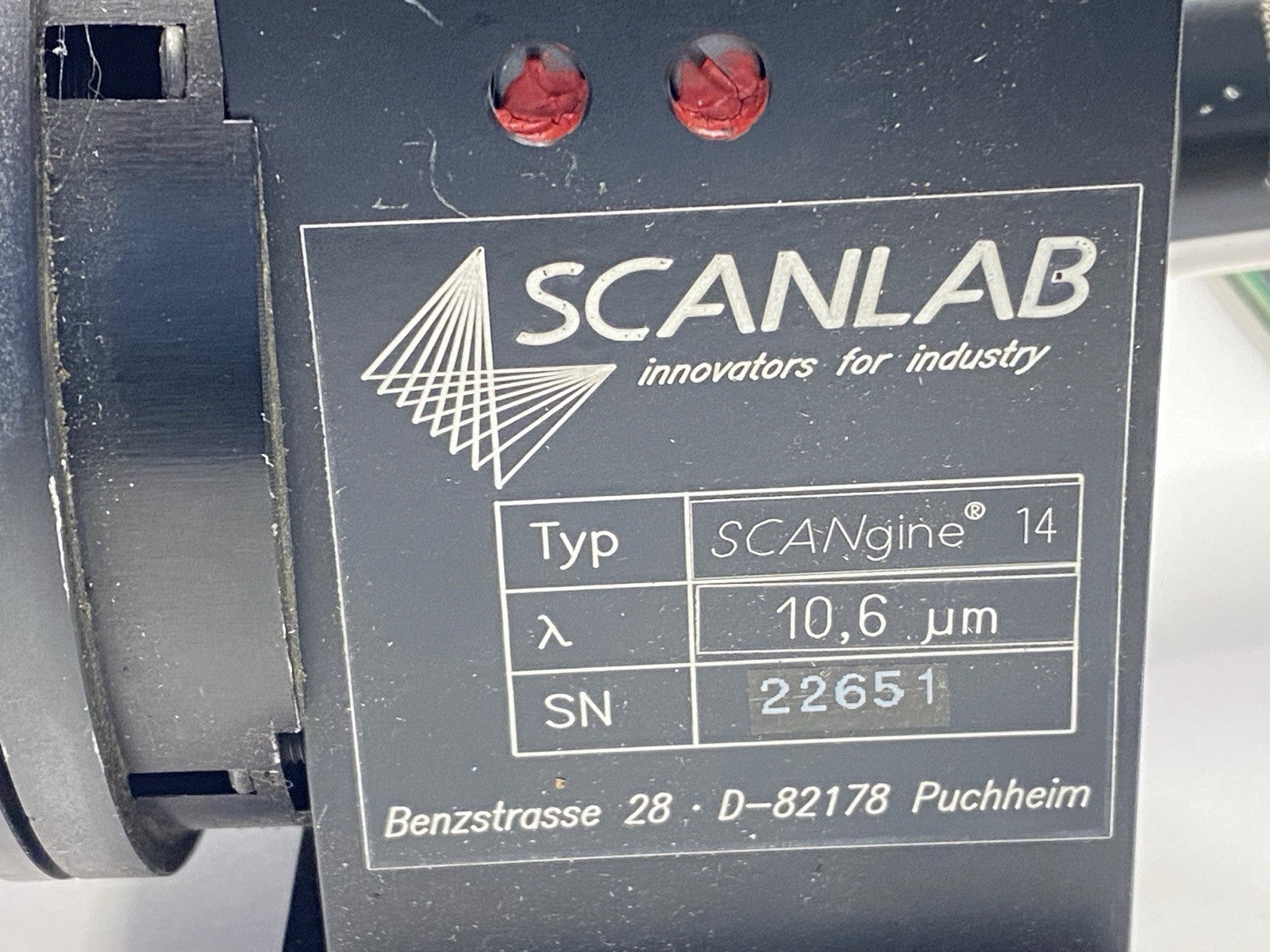 SCANgine 14 | Scanlab Galvanometer 1064nm Laser Head With Driver Boards - For parts or not working - Maverick Industrial Sales