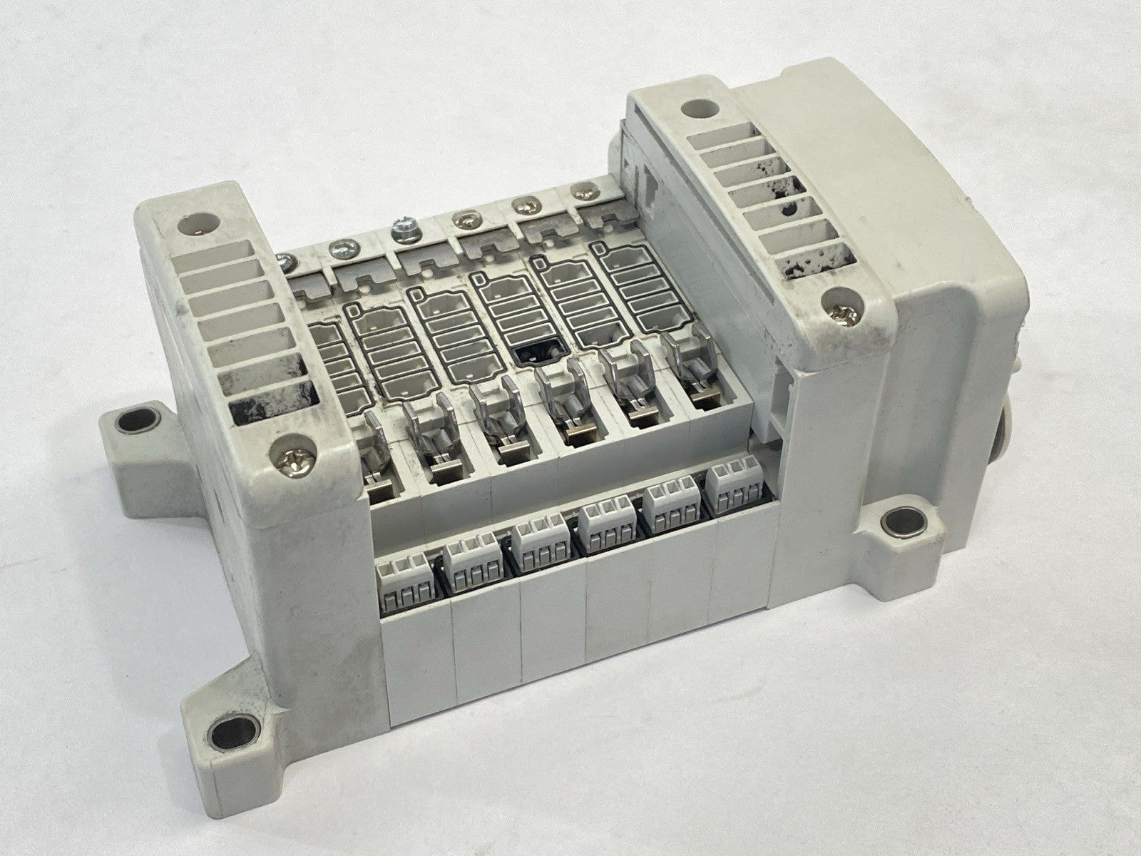 VV5QC11-06N3FD0-S | SMC Base Mounted Manifold Plug-In - For parts or not working - Maverick Industrial Sales