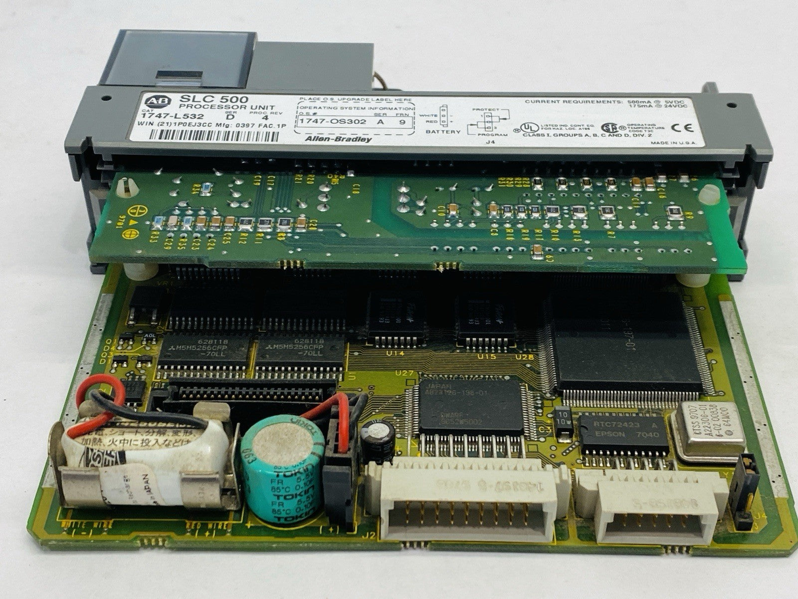 Allen Bradley 1747-L532 Ser D SLC 500 Processor Unit 1747-OS302 Ser A - Maverick Industrial Sales