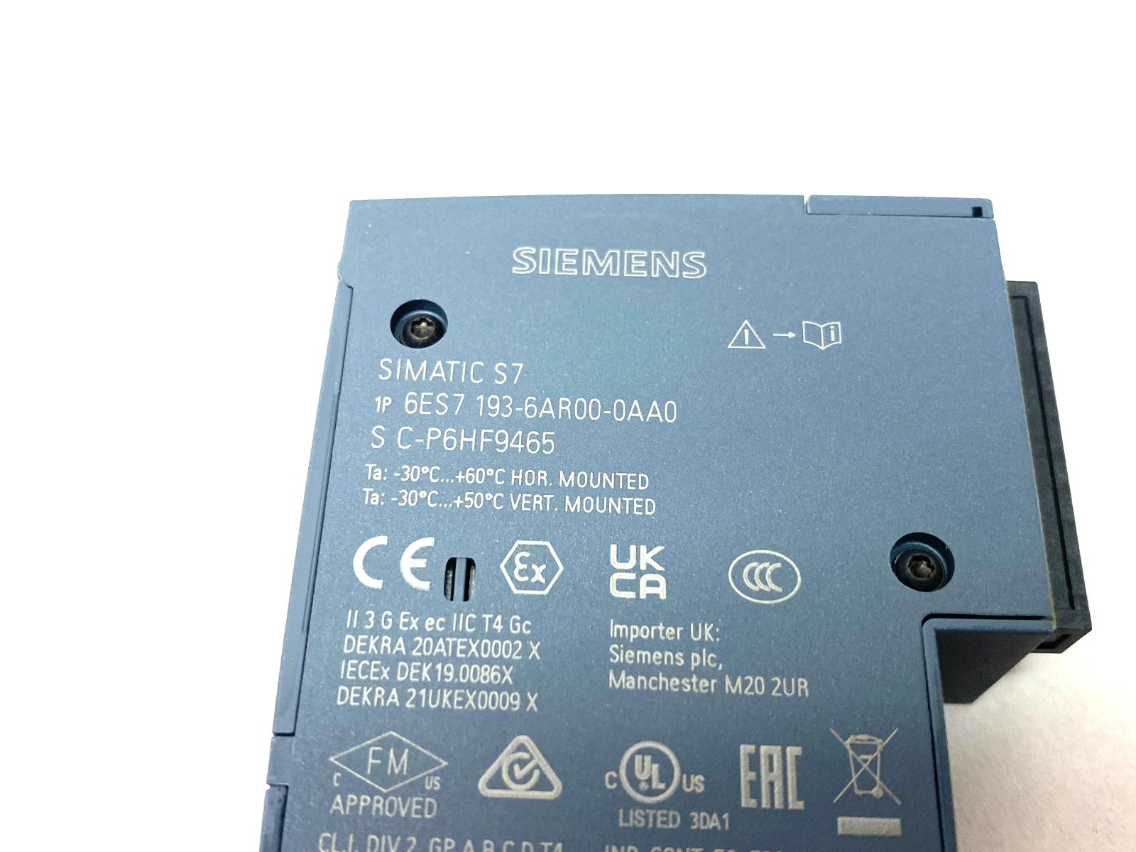 Siemens 6ES7193-6AR00-0AA0 SIMATIC ET 200SP Bus Adapter Module BA 2xRJ45 - Maverick Industrial Sales