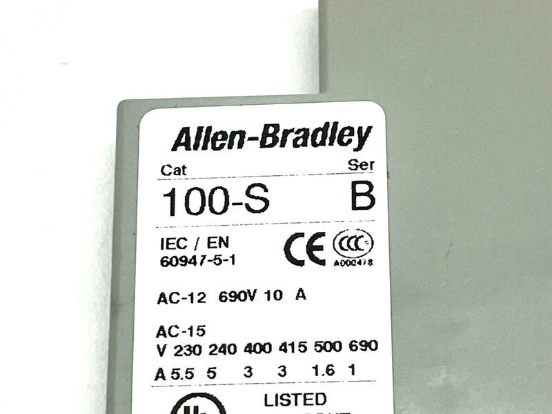 Allen Bradley 100-SA10 Ser. B Auxiliary Contact LOT OF 2 - Maverick Industrial Sales