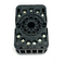 Elesta ZKR118 Relay Socket Contact Block BLACK 11-Pin 220V 10A - Maverick Industrial Sales