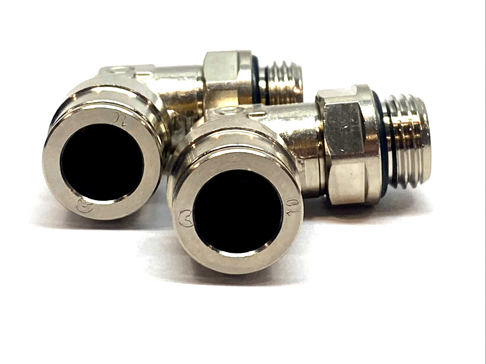 Atlas Copco 0702.0703 L-Push In Fitting LOT OF 2 - Maverick Industrial Sales
