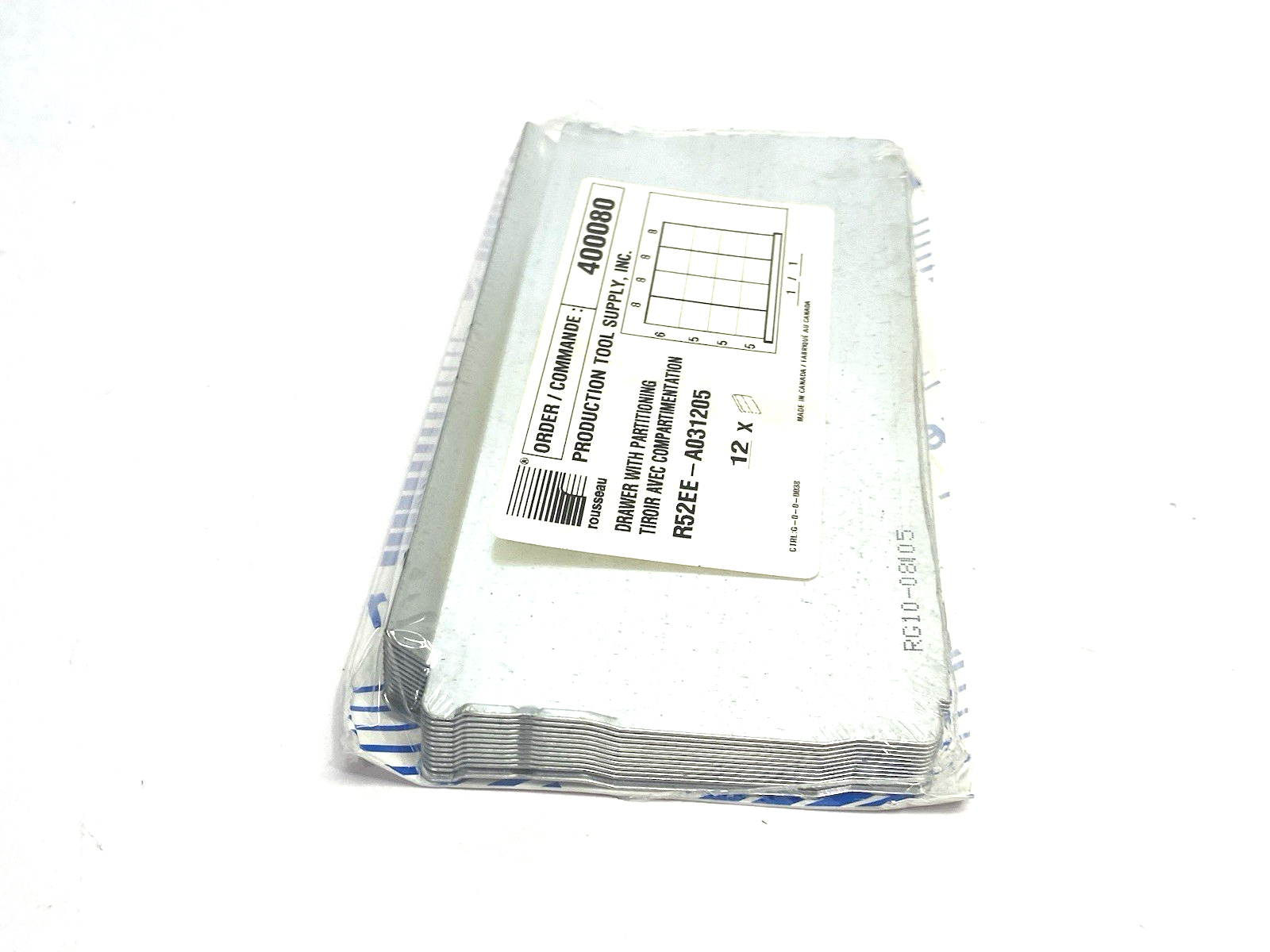 Rousseau R52EE-A031205 Metal Drawer Partitioning PKG OF 12 - Maverick Industrial Sales