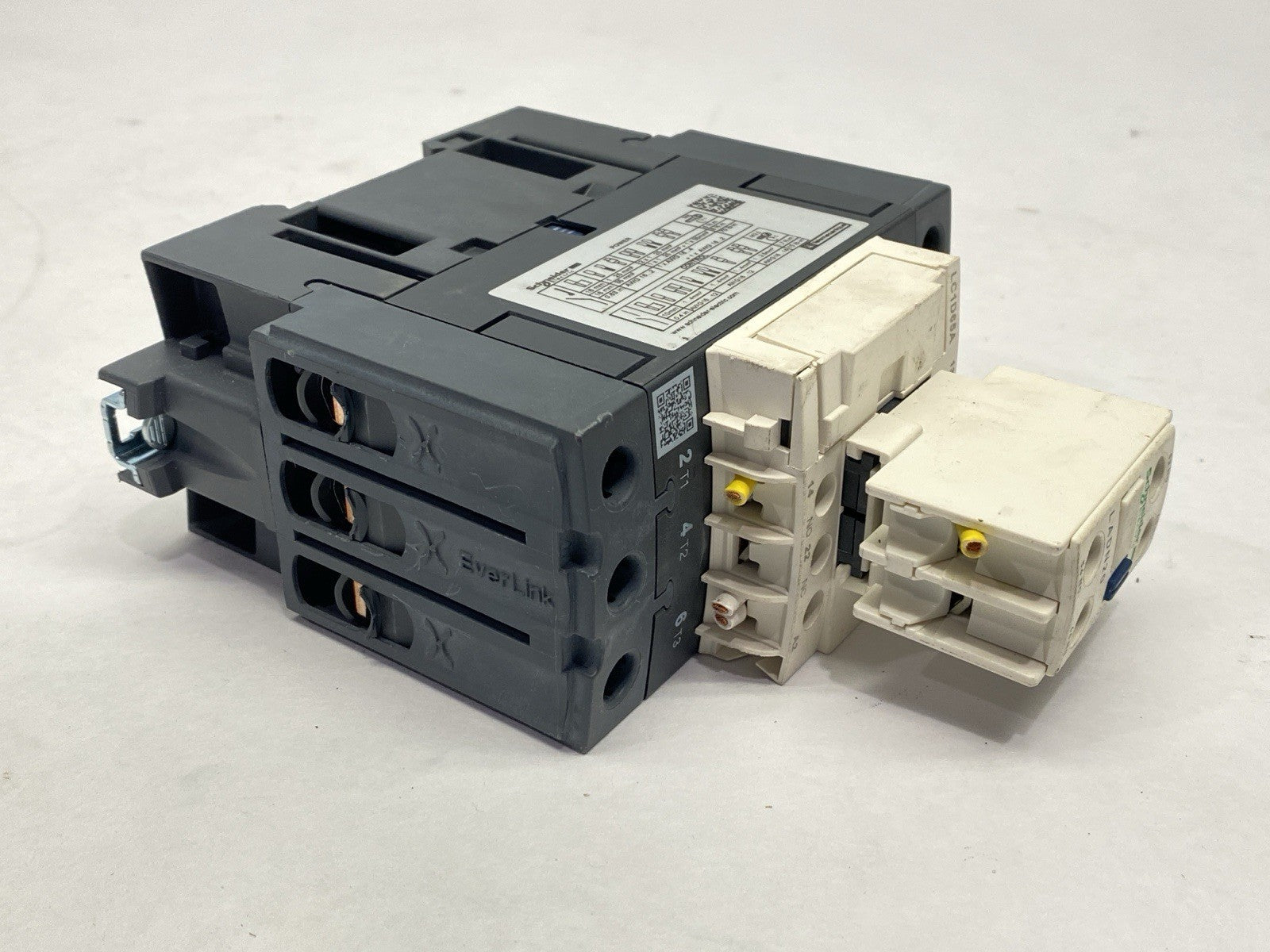 Schneider Electric LC1D65A Thermal Overload Contactor 3-Pole 65A w/ LADN20 - Maverick Industrial Sales