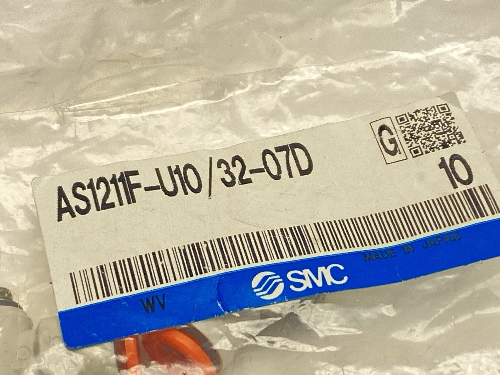 SMC AS1211F-U10/32-07D Flow Control Valve 1/4" x 10-32 UNF LOT OF 2 - Maverick Industrial Sales