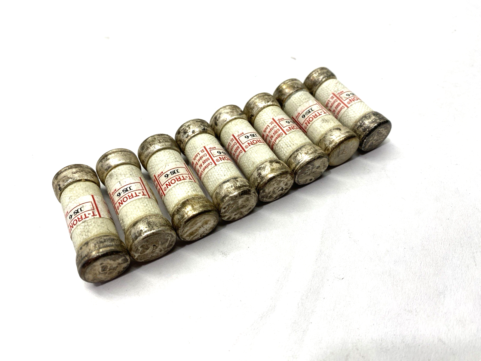 Cooper Bussmann JJS-6 T-Tron Fast-Acting Fuse Class T 600VAC 6A LOT OF 8 - Maverick Industrial Sales