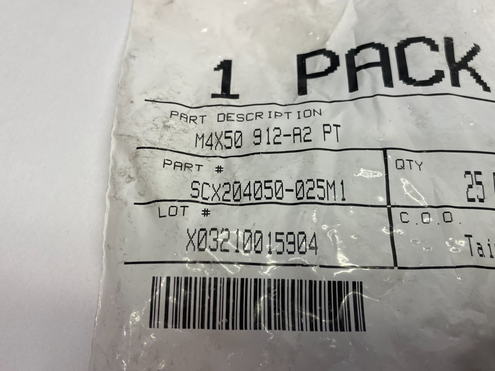 SCX204050-025M1 Stainless Steel Shoulder Screws M4X50 912-A2 PT PKG OF 25 - Maverick Industrial Sales
