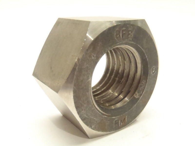 2-3/16" x 1-3/8" Inch Stainless Heavy Hex Nut UNC Threads 8FB C RMI - Maverick Industrial Sales