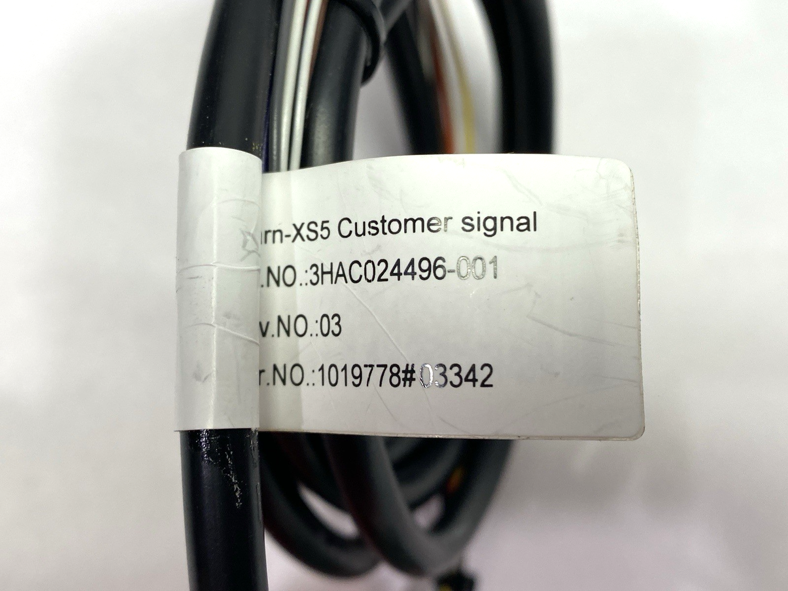 3HAC024496-001 | ABB Customer Signal Wire Harness Harn-XS5 NO DIN RAIL LATCH - New – Open box - Maverick Industrial Sales
